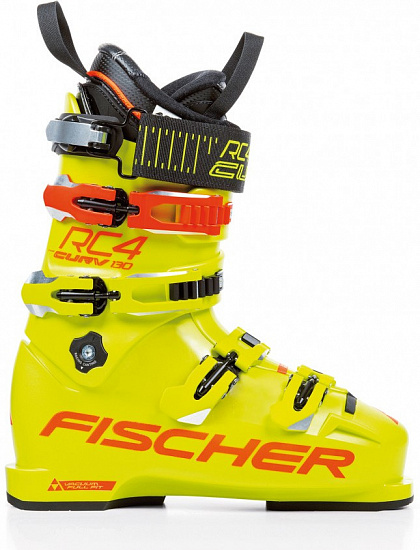Горнолыжные ботинки Fischer RC4 Curv 130 Vacuum Full Fit Yellow/Yellow - Фото 1 большая