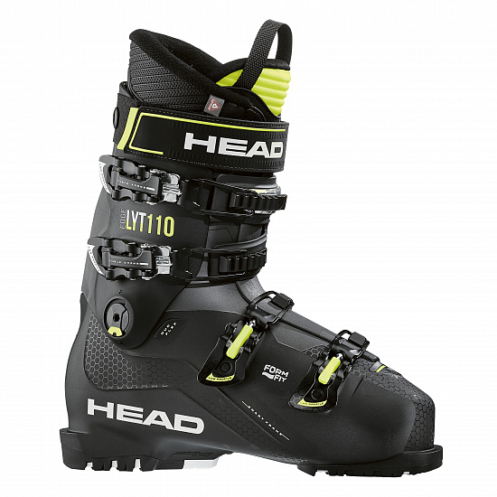 Горнолыжные ботинки Head Edge Lyt 110 Black/Yellow - Фото 1 большая