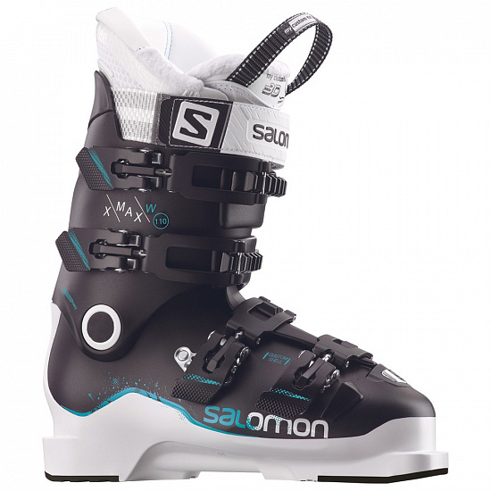 Горнолыжные ботинки женские Salomon X MAX 110 Bk/Wh/Top Green - Фото 1 большая