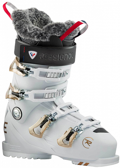 Горнолыжные ботинки женские Rossignol Pure Pro 90 White/Grey - Фото 1 большая