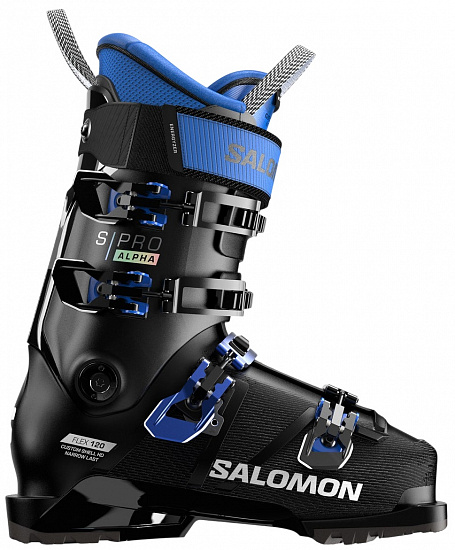 Горнолыжные ботинки мужские Salomon S/Pro Alpha 120 Gw Black/Race Blue/Race Blue - Фото 1 большая
