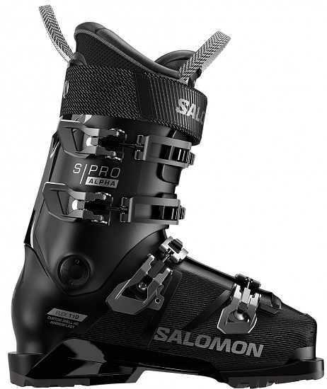 Горнолыжные ботинки мужские Salomon S/Pro Alpha 110 Gw Black/Dark Grey Met./Black - Фото 1 большая