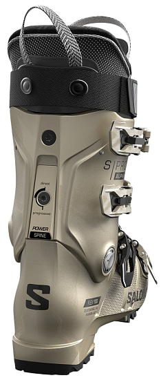 Горнолыжные ботинки женские Salomon S/Pro Alpha 100 W Gw Light Bronze Met./Black/Black - Фото 2 большая