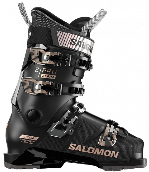 Горнолыжные ботинки женские Salomon S/Pro Alpha 90 W Gw Black/Black - Фото 1 большая