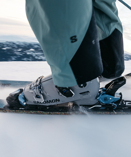 Горнолыжные ботинки мужские Salomon S/Pro Supra 120 Gw Steel Grey/Black/Race Blue - Фото 6 большая