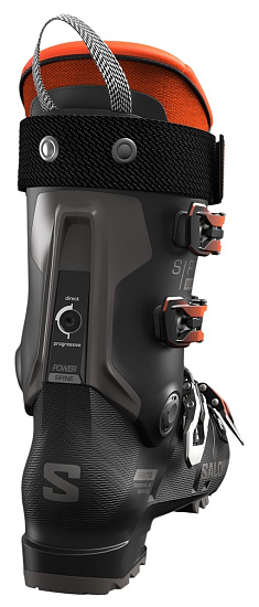 Горнолыжные ботинки мужские Salomon S/Pro Supra 110 Gw Black/Dark Grey Met./Orange Tiger - Фото 2 большая