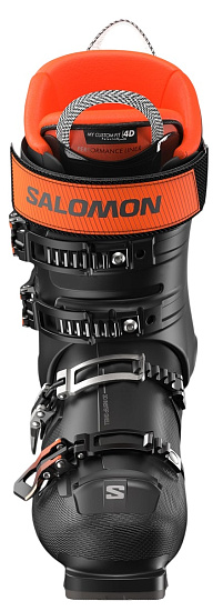 Горнолыжные ботинки мужские Salomon S/Pro Supra 110 Gw Black/Dark Grey Met./Orange Tiger - Фото 3 большая
