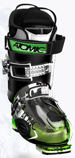 Горнолыжные ботинки Atomic Live Fit 100 Transparent Green/B - Фото 4 большая