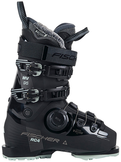 Горнолыжные ботинки женские Fischer Rc4 95 Mv Boa Black - Фото 1 большая