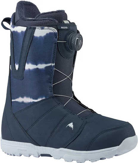 Сноубордические ботинки мужские Burton Moto Boa Midnite Blue - Фото 1 большая