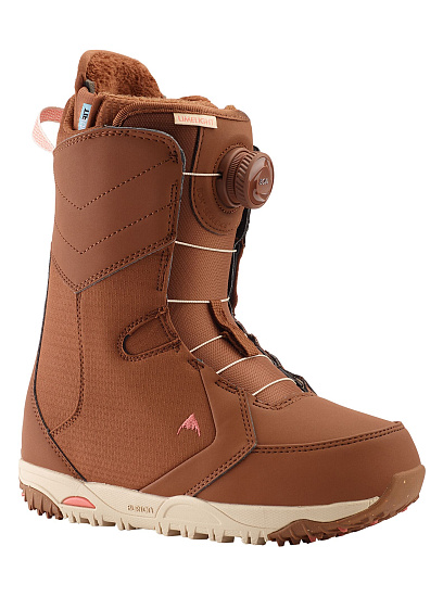 Сноубордические ботинки женские Burton Limelight Boa Brown Sugar - Фото 1 большая