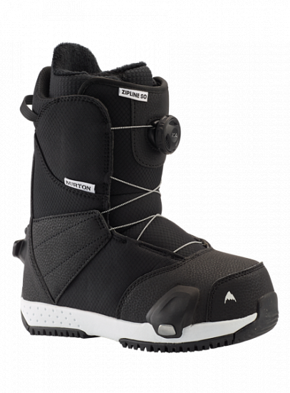Сноубордические ботинки детские Burton Zipline Step On Black - Фото 1 большая