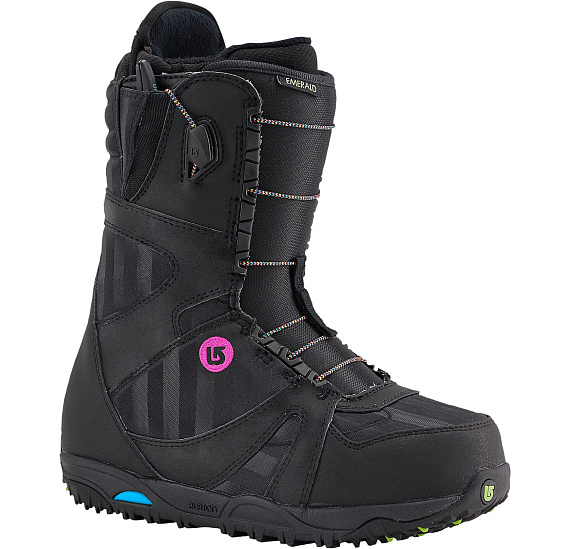 Сноубордические ботинки женские Burton EMERALD BLACK/MULTI - Фото 1 большая