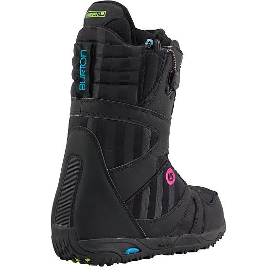 Сноубордические ботинки женские Burton EMERALD BLACK/MULTI - Фото 4 большая