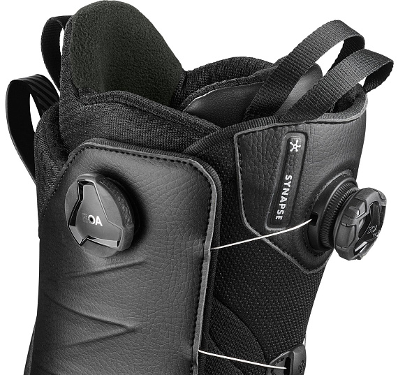 Сноубордические ботинки мужские Salomon Synapse Focus Boa Bk/Bk/Gum - Фото 2 большая