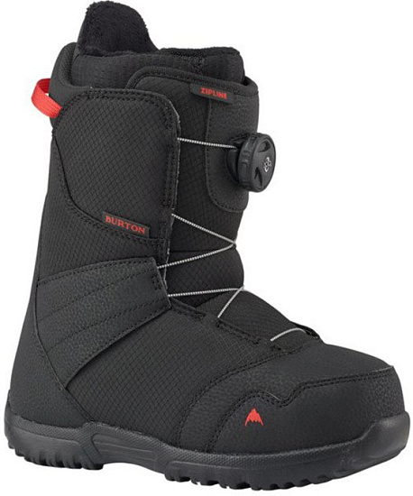 Сноубордические ботинки детские Burton Zipline Boa Black - Фото 1 большая
