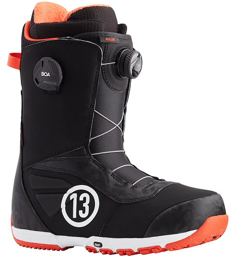 Сноубордические ботинки мужские Burton Ruler Boa Black/Red - Фото 1 большая
