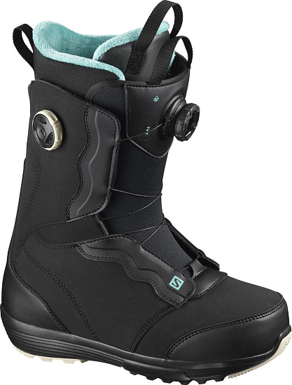 Сноубордические ботинки женские Salomon Ivy Boa Sj Boa Black Bk/Bk/M - Фото 1 большая