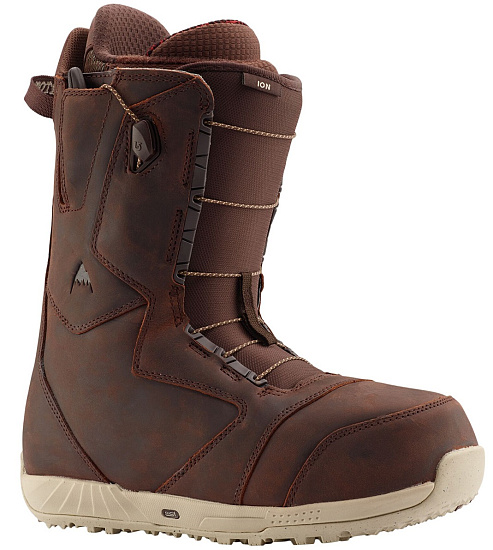 Сноубордические ботинки мужские Burton Ion Leather Deep Cognac - Фото 1 большая