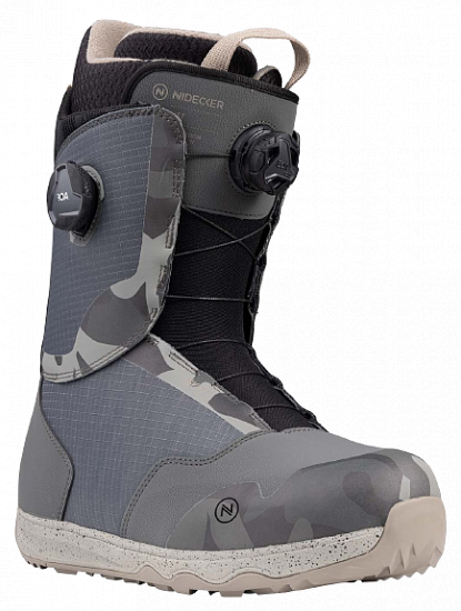 Сноубордические ботинки мужские Nidecker Rift Gray Camo - Фото 1 большая