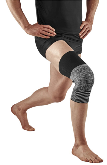 Коленный бандаж CEP CS172U Max Support Compression Black/White - Фото 3 большая