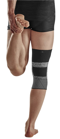 Коленный бандаж CEP CS172U Max Support Compression Black/White - Фото 4 большая