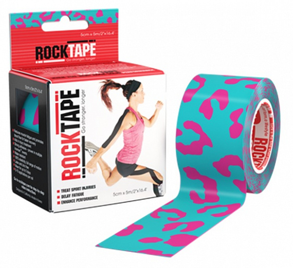 Кинезиотейп Rocktape Design, 5см х 5м, Miami Katz - Фото 1 большая