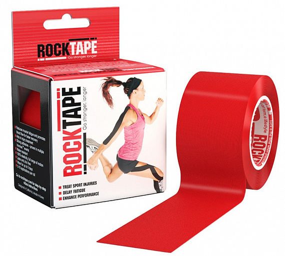 Кинезиотейп Rocktape Classic 5 см х 5 м красный - Фото 1 большая