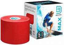 Кинезиотейп BBTape MAX 5 см х 5 м красный