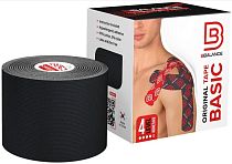 Кинезиотейп BBTape 5 см x 5 м чёрный