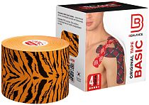 Кинезиотейп BBTape 5 см х 5 м тигр