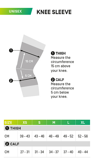 Компрессионная гетра CEP CS122U на коленный сустав Black - Фото 7 большая