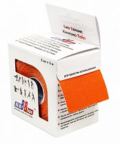 Кинезиотейп BBTape 5см x 5м Оранжевый