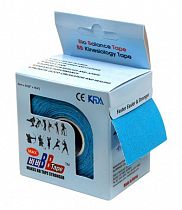 Кинезиотейп BBTape MAX 5 см х 5 м голубой