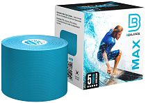 Кинезиотейп BBTape MAX 5 см х 5 м голубой