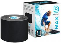 Кинезиотейп BBTape MAX 5 см х 5 м чёрный