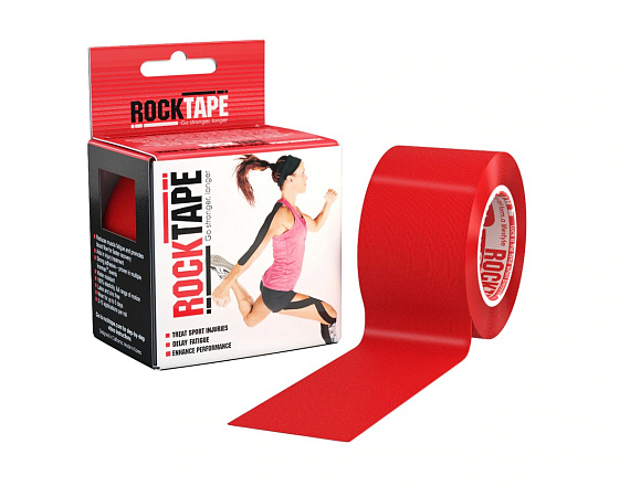 Кинезиотейп Rocktape Classic, 5 см х 5 м, Красный - Фото 1 большая