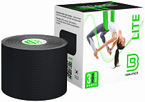 Кинезиотейп BBTape Lite 5 см х 5 м чёрный