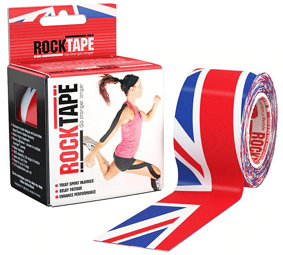 Кинезиотейп Rocktape Design, 5см х 5м, Британский флаг - Фото 1 большая