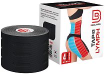 Кинезиотейп BBTape Lymph 5см x 5м Черный