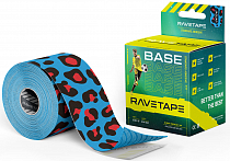 Кинезиотейп Ravetape Base 5×5 Jaguar on Lightblue