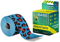 Кинезиотейп Ravetape Base 5×5 Jaguar on Lightblue