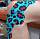 Кинезиотейп Ravetape Base 5×5 Jaguar on Lightblue - Фото 3 малая