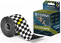 Кинезиотейп Ravetape Storm 5×5 Race on White