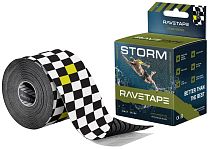 Кинезиотейп Ravetape Storm 5×5 Race on White