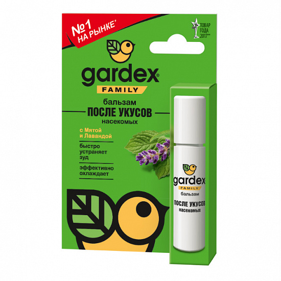 Бальзам после укусов Gardex Family 7мл - Фото 1 большая