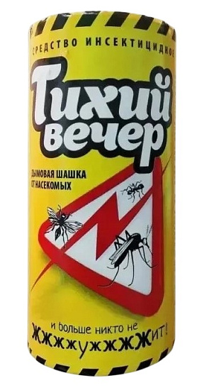 Дымовая шашка Тихий Вечер ДВ Перметрин-10% 121г - Фото 1 большая