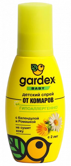 Спрей от комаров Gardex Baby для детей с 2х лет 100 мл - Фото 1 большая