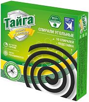 Спирали Тайга от комаров угольные