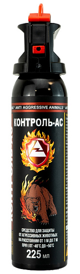 Аэрозоль Тюменские аэрозоли Контроль-АС Антимедведь 225мл с новым активатором с кольцом - Фото 2 большая